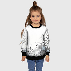 Свитшот детский Одинокий борец на просторах, цвет: 3D-черный — фото 2