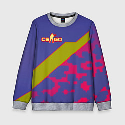 Свитшот детский Counter strike camo line, цвет: 3D-меланж