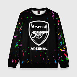 Свитшот детский Arsenal конфети, цвет: 3D-черный