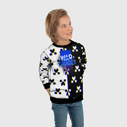 Свитшот детский Warthunder x minecraft, цвет: 3D-черный — фото 2