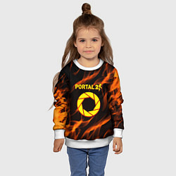 Свитшот детский Portal flame steel, цвет: 3D-белый — фото 2