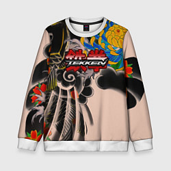 Свитшот детский Tekken tatoo japan, цвет: 3D-белый