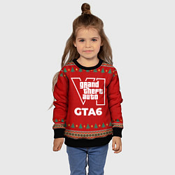 Свитшот детский GTA6 new year, цвет: 3D-черный — фото 2