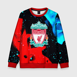 Свитшот детский Liverpool fire steel, цвет: 3D-красный