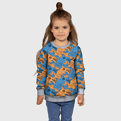 Свитшот детский Графическая фантазия, цвет: 3D-меланж — фото 2