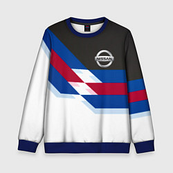 Свитшот детский Nissan geometry steel, цвет: 3D-синий