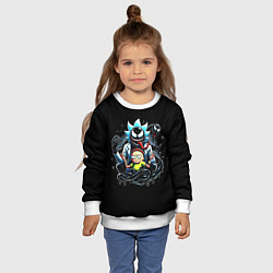 Свитшот детский Morty and Rick - we are Venom, цвет: 3D-белый — фото 2