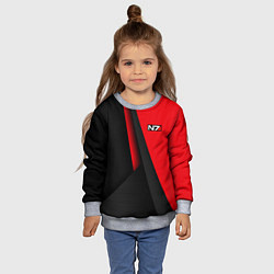 Свитшот детский N7 - красная униформа, цвет: 3D-меланж — фото 2