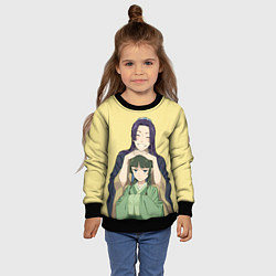 Свитшот детский Джинши и Маомао - монолог фармацевта, цвет: 3D-черный — фото 2