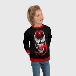 Свитшот детский Let there be Carnage, цвет: 3D-красный — фото 2