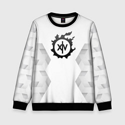 Свитшот детский Final Fantasy white poly, цвет: 3D-черный