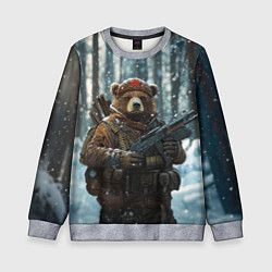 Детский свитшот Русский медведь с автоматом
