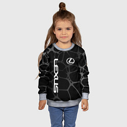 Свитшот детский Lexus - монохромный, цвет: 3D-меланж — фото 2