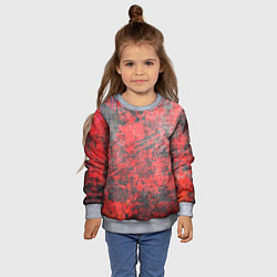 Свитшот детский Абстракция - grunge vibe, цвет: 3D-меланж — фото 2