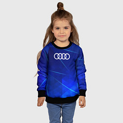 Свитшот детский Audi blue poly, цвет: 3D-черный — фото 2