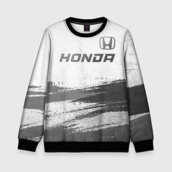 Свитшот детский Honda - white gradient посередине, цвет: 3D-черный