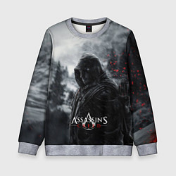 Свитшот детский Assassins Creed охотник в горах, цвет: 3D-меланж