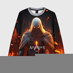 Свитшот детский Assassins Creed fire, цвет: 3D-меланж