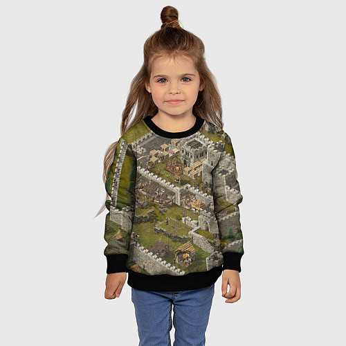 Детский свитшот Stronghold Crusader Definitive Edition / 3D-Черный – фото 4