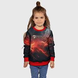 Свитшот детский Stronghold сrusader молния крестоносца, цвет: 3D-красный — фото 2