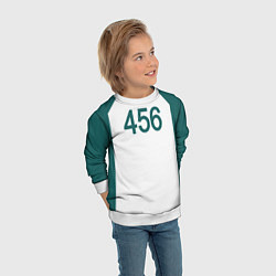 Свитшот детский Форма номер 456, цвет: 3D-белый — фото 2