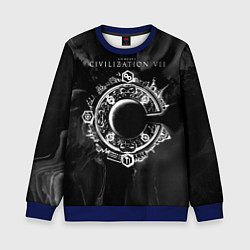 Свитшот детский Civilization VII, цвет: 3D-синий