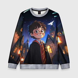 Свитшот детский Гарри Поттер и кометы, цвет: 3D-меланж