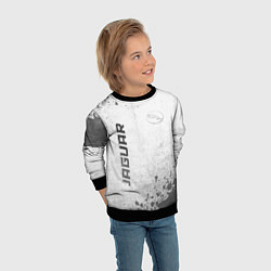 Свитшот детский Jaguar - white gradient вертикально, цвет: 3D-черный — фото 2