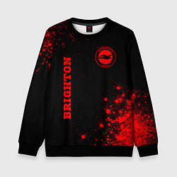 Свитшот детский Brighton - red gradient вертикально, цвет: 3D-черный