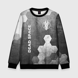 Детский свитшот Dead Space - grey gradient вертикально