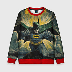 Детский свитшот Бэтмен с поднятыми кулаками