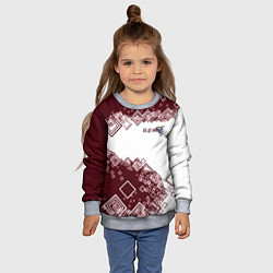 Свитшот детский Сноуборд горы зовут, цвет: 3D-меланж — фото 2