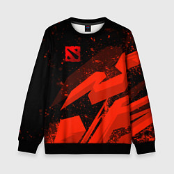 Детский свитшот Dota 2 - красные брызги