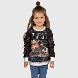 Свитшот детский Дни сакамото Нагумо и Осараги, цвет: 3D-белый — фото 2