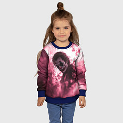 Свитшот детский Джокер в розовом дыму, цвет: 3D-синий — фото 2