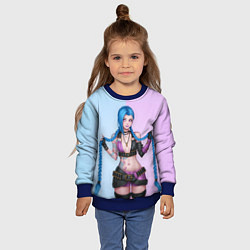 Свитшот детский League of Legends - Jinx, цвет: 3D-синий — фото 2