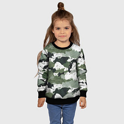 Свитшот детский Текстурный камуфляж, цвет: 3D-черный — фото 2