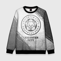 Свитшот детский Leicester City - white gradient, цвет: 3D-черный