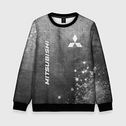 Детский свитшот Mitsubishi - grey gradient вертикально
