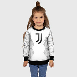 Свитшот детский Juventus white poly, цвет: 3D-черный — фото 2