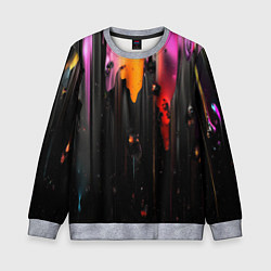 Свитшот детский Разноцветная рельефная краска текстура, цвет: 3D-меланж