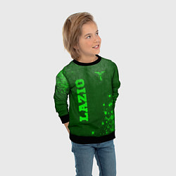 Свитшот детский Lazio - green gradient вертикально, цвет: 3D-черный — фото 2