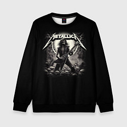 Свитшот детский Metallica - guitar solo, цвет: 3D-черный