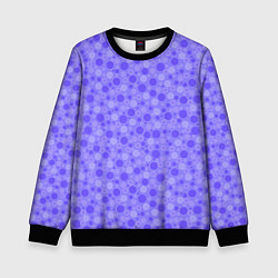 Свитшот детский Фиолетовый сиреневый пузыри, цвет: 3D-черный