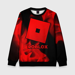 Свитшот детский Roblox - red gradient, цвет: 3D-черный