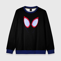 Свитшот детский Человек паук глаза, цвет: 3D-синий