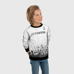 Свитшот детский Juventus - white gradient посередине, цвет: 3D-черный — фото 2