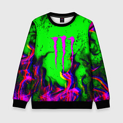 Детский свитшот Monster Energy flame