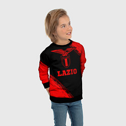 Свитшот детский Lazio - red gradient, цвет: 3D-черный — фото 2