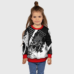 Свитшот детский Samurai соты краски, цвет: 3D-красный — фото 2